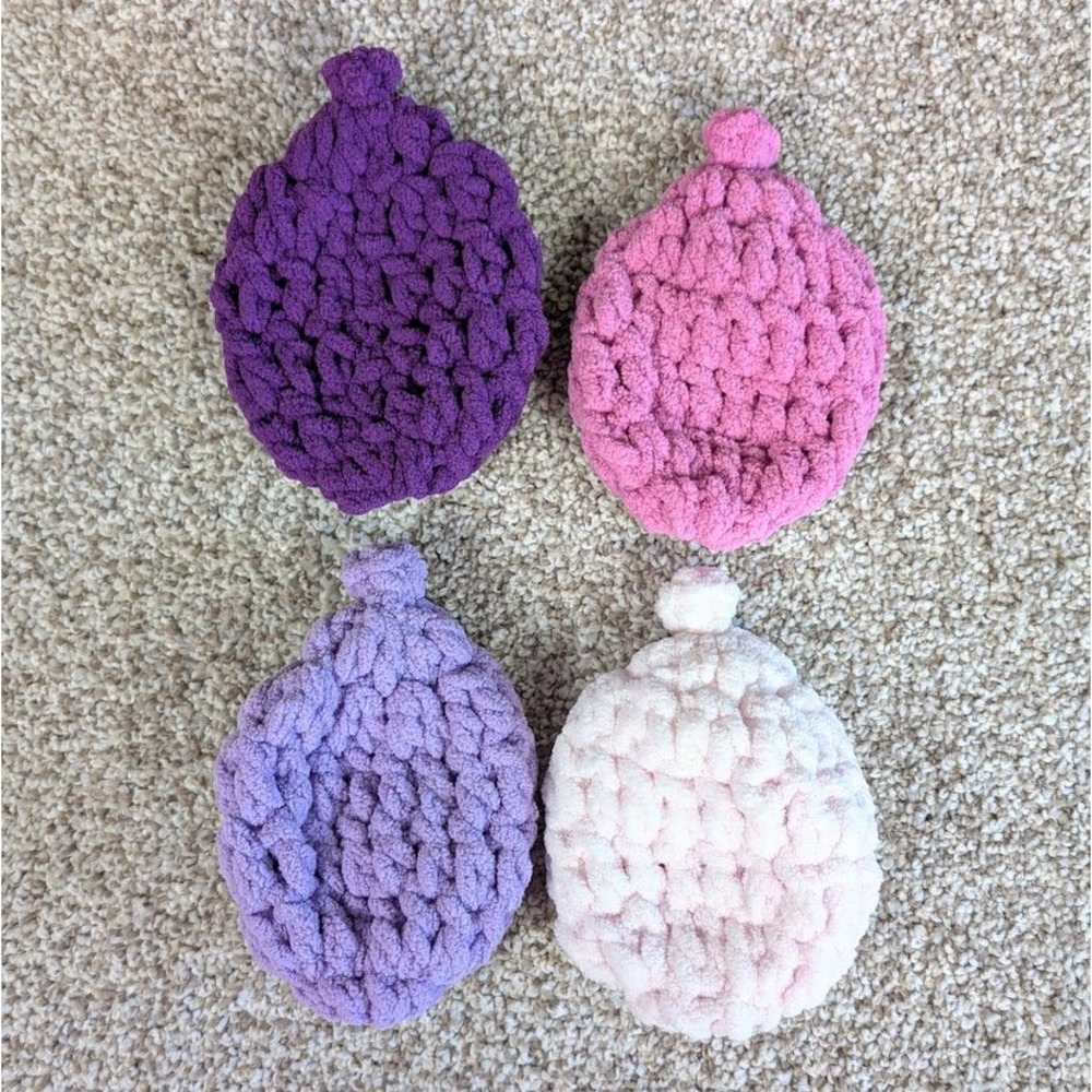 Reusable‎ Crochet Water Balloons Kids Outdoor Summer Toy Fun Colors Pack of 4